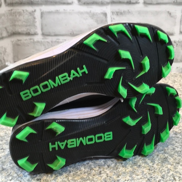 boombah Shoes Boombah Black Lime Green Kids Softball Baseball